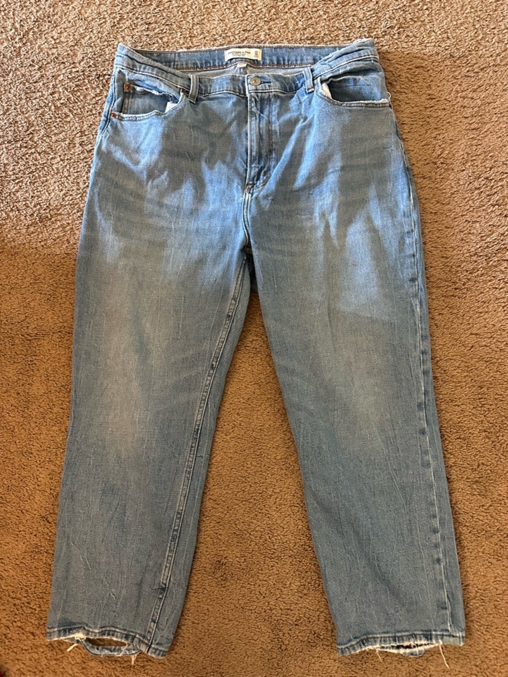 Abercrombie And Fitch The Ankle Straight Curve Love Ultra High Rise 33/16S Jeans